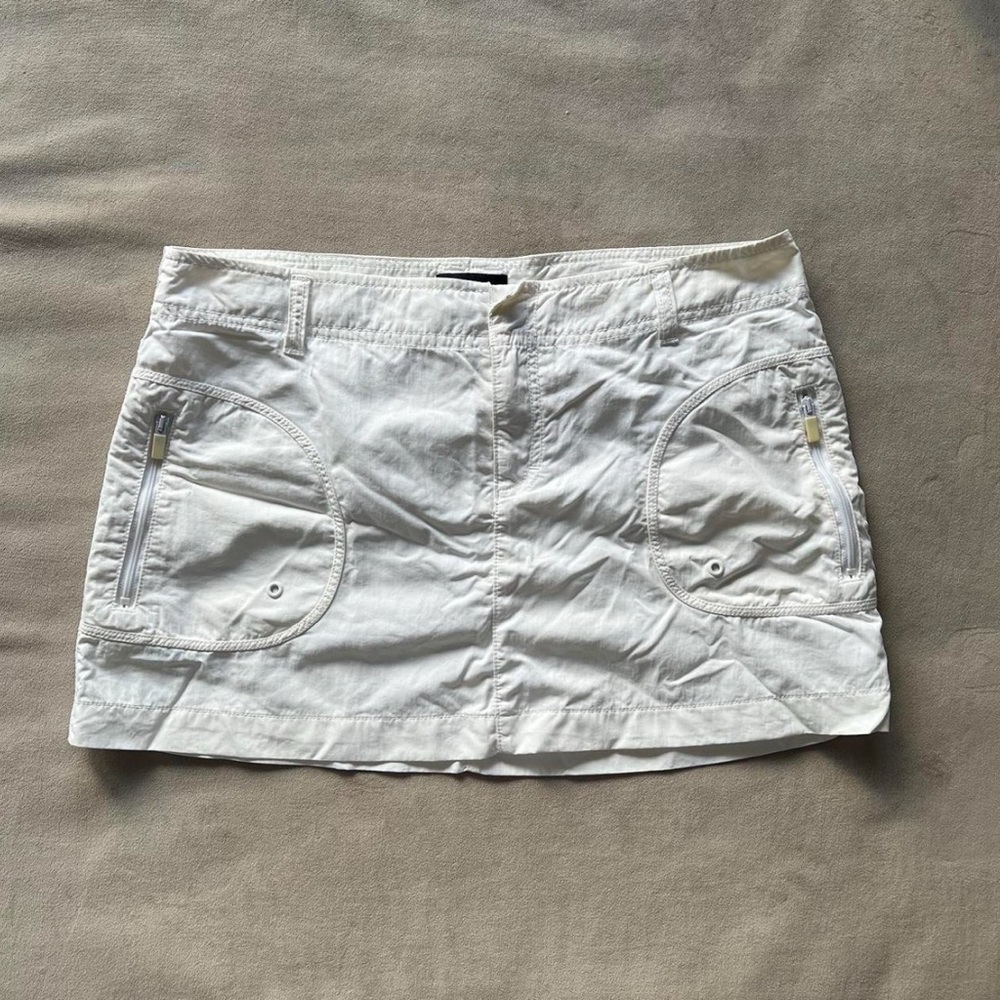 Vintage white cargo mini skirt nautica size small